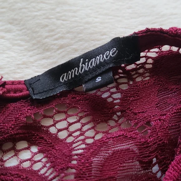 Burgundy Lace Dress - Picture 8 of 8